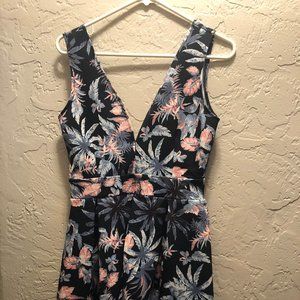 forever 21 black floral dress